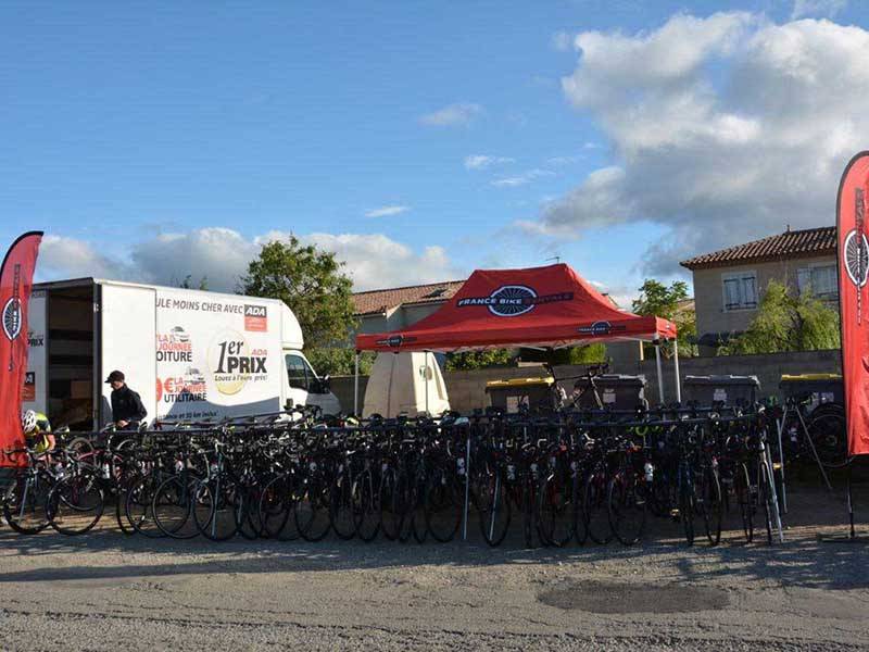 Le stand de nore loueur de vélos France Bike Rentals